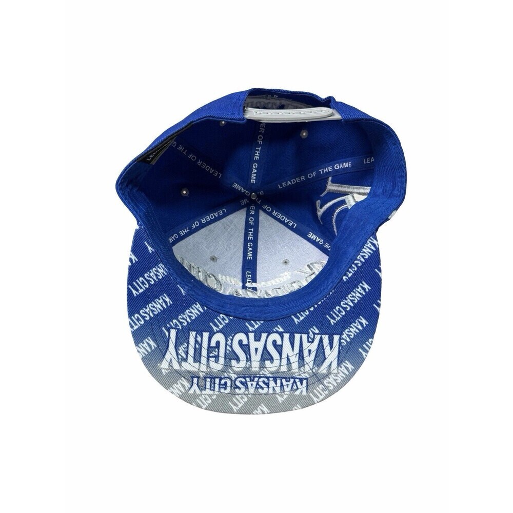 Kansas City Hat Cap Mens Leader of the Game Snapback Blue Royals RARE - Picture 5 of 10